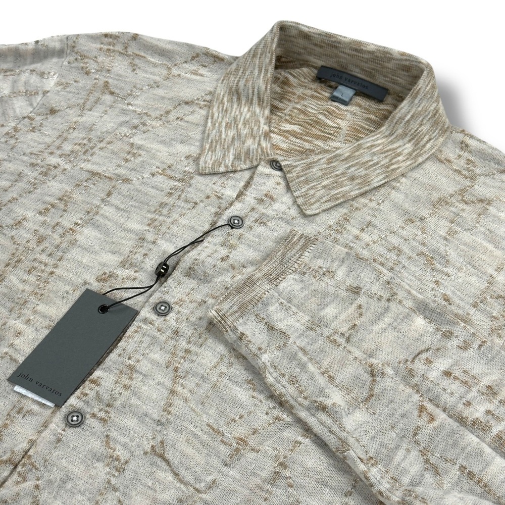 NWT John Varvatos Caravaggio Shirt Mens Large L Long Sleeve Button Down - $498 - Picture 5 of 14